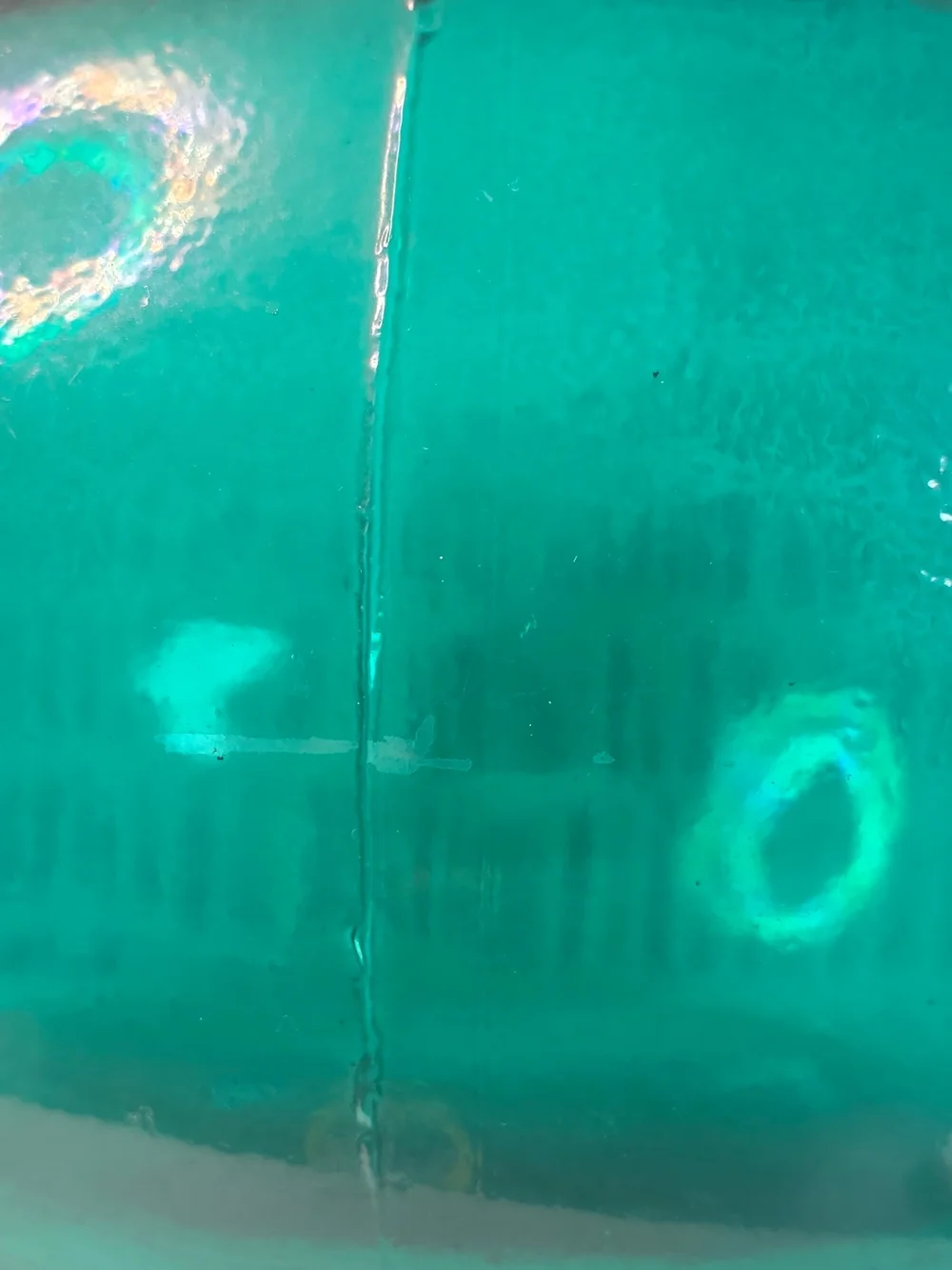 None teal recycled